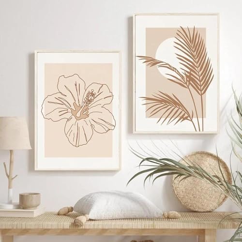 2 abstrakte Blume Wand Kunst Bild Drucken Wohnzimmer Beige Palm Blatt Poster Leinwand Malerei Hibiscus Innen Wohnkultur 60x80cmx2 ohne Rahmen 2 abstrakte Blume Wand Kunst Bild Drucken Wohnzimmer Beige Palm Blatt Poster Leinwand Malerei Hibiscus Innen Wohnkultur 60x80cmx2 ohne Rahmen von Muholin