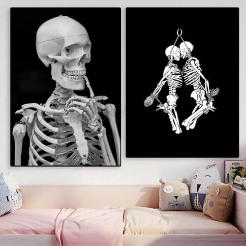 2 anatomisches Skelett Tafel Wandkunst Poster Wohnzimmer Bar Café Schlafzimmer Büro Zu Hause Dekorative Leinwand Malerei 21x30cmx2 ohne Rahmen 2 anatomisches Skelett Tafel Wandkunst Poster Wohnzimmer Bar Café Schlafzimmer Büro Zu Hause Dekorative Leinwand Malerei 21x30cmx2 ohne Rahmen von Muholin