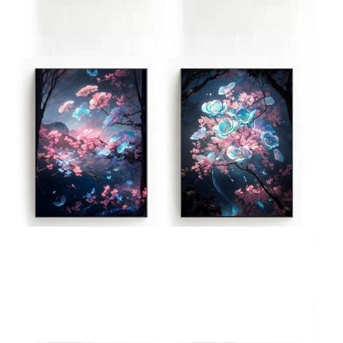 2 natürliche Leinwand Kunst Dekoration Verträumte Blume Kunst Poster Leinwand Druck Haus Home Dekoration Poster 30x40cmx2 ohne Rahmen 2 natürliche Leinwand Kunst Dekoration Verträumte Blume Kunst Poster Leinwand Druck Haus Home Dekoration Poster 30x40cmx2 ohne Rahmen von Muholin