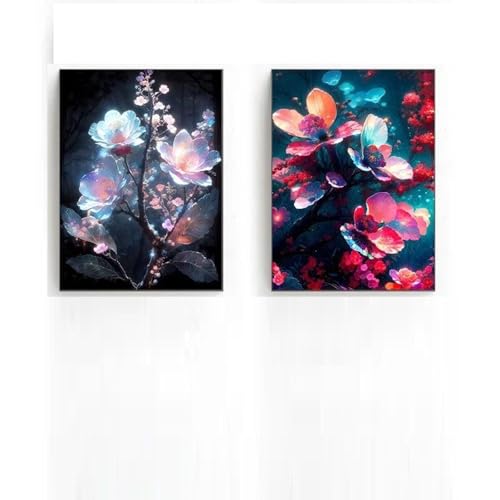 2 natürliche Leinwand Kunst Dekoration Verträumte Blume Kunst Poster Leinwand Druck Haus Home Dekoration Poster 60x80cmx2 ohne Rahmen 2 natürliche Leinwand Kunst Dekoration Verträumte Blume Kunst Poster Leinwand Druck Haus Home Dekoration Poster 60x80cmx2 ohne Rahmen von Muholin