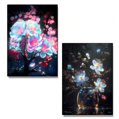 2 natürliche Leinwand Kunst Dekoration Verträumte Blume Kunst Poster Leinwand Druck Haus Home Dekoration Poster 60x80cmx2 ohne Rahmen 2 natürliche Leinwand Kunst Dekoration Verträumte Blume Kunst Poster Leinwand Druck Haus Home Dekoration Poster 60x80cmx2 ohne Rahmen von Muholin