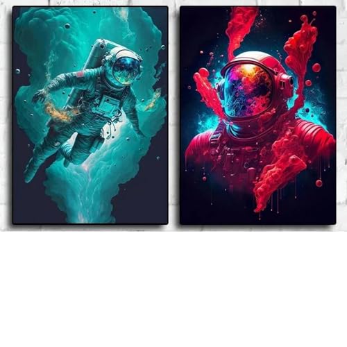 Muholin 2 Graffiti Bunte Astronauten Space Surfer Wandkunst Poster und Drucke Bilder für Wohnzimmer Wohnkultur Leinwand Malerei 40x60cmx2 ohne Rahmen Muholin 2 Graffiti Bunte Astronauten Space Surfer Wandkunst Poster und Drucke Bilder für Wohnzimmer Wohnkultur Leinwand Malerei 40x60cmx2 ohne Rahmen von Muholin