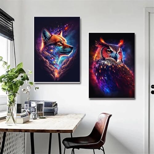 Muholin 2 Leinwandmalerei Raum Galaxie Eule Tiere Löwe und Tiger Abstrakte Wandkunst Poster und Drucke Bilder Zimmer Wohnkultur 50x70cmx2 ohne Rahmen Muholin 2 Leinwandmalerei Raum Galaxie Eule Tiere Löwe und Tiger Abstrakte Wandkunst Poster und Drucke Bilder Zimmer Wohnkultur 50x70cmx2 ohne Rahmen von Muholin