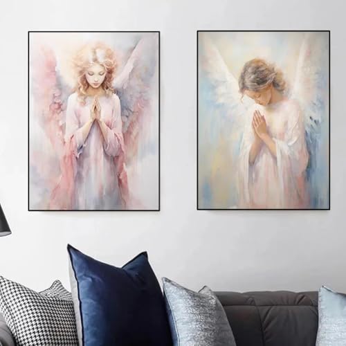 Muholin 2 Vintage Celestial Guardian Angel Girl Divine Messenger Wandkunst Poster Religiöses Beten Wohnzimmer Wohnkultur Leinwand Malerei 50x70cmx2 ohne Rahmen Muholin 2 Vintage Celestial Guardian Angel Girl Divine Messenger Wandkunst Poster Religiöses Beten Wohnzimmer Wohnkultur Leinwand Malerei 50x70cmx2 ohne Rahmen von Muholin