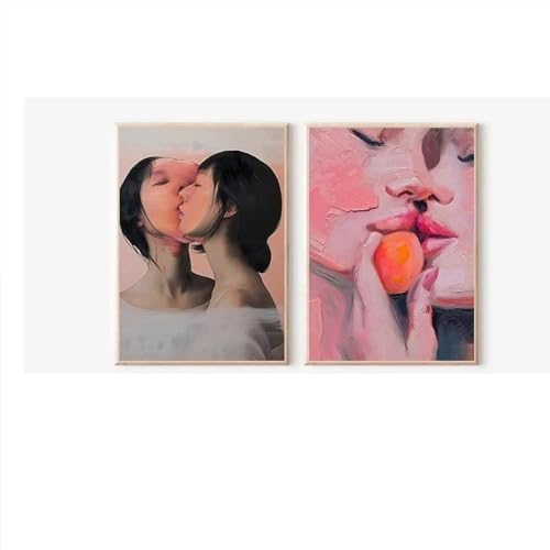 Muholin 2 schöne lesbische Liebe Kuss Romantik Wandkunst Bild Zimmer Home Dekoration Leinwand Malerei Wandkunst Raumdekor 21x30cmx2 ohne Rahmen Muholin 2 schöne lesbische Liebe Kuss Romantik Wandkunst Bild Zimmer Home Dekoration Leinwand Malerei Wandkunst Raumdekor 21x30cmx2 ohne Rahmen von Muholin