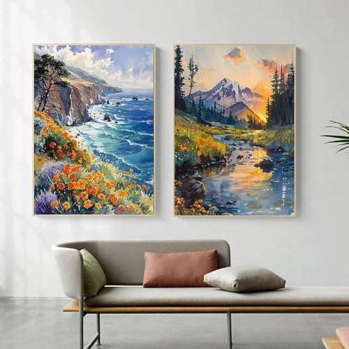 Muholin 2 wunderschöne Natur Berge Seen Malerei Drucke Wandmalerei Tourismus Landschaft Poster Wohnzimmer Home Decor Art Poster 21x30cmx2 ohne Rahmen Muholin 2 wunderschöne Natur Berge Seen Malerei Drucke Wandmalerei Tourismus Landschaft Poster Wohnzimmer Home Decor Art Poster 21x30cmx2 ohne Rahmen von Muholin