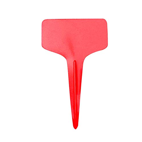 50 Stück Pflanzschilder Schilder Pflanzenschilder Kunststoff, T-Form Plastik Pflanzenstecker, für Garten-Kräutersamen Topfblumen Gemüse 10X6CM von Muium(TM)