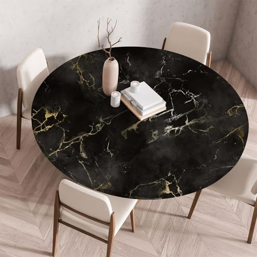 Muiuou Tischdecke Outdoor Rund, Marmor Drucken Rund Tischdecken Gartentischdecke Wasserdicht Abwaschbar Outdoor Elastisch Küchentisch Tischtuch für Dekoration Muiuou Tischdecke Outdoor Rund, Marmor Drucken Rund Tischdecken Gartentischdecke Wasserdicht Abwaschbar Outdoor Elastisch Küchentisch Tischtuch für Dekoration von Muiuou