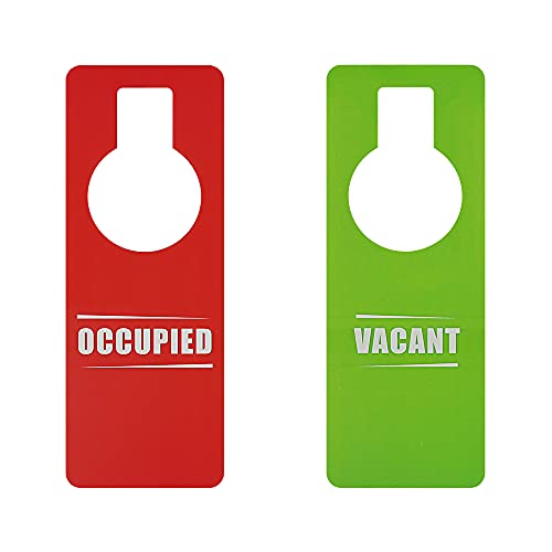 Muka 10 Stück Vacant Occupied Schilder Doppelseitig Türanhänger Schild Türschild Rot Grün für Hotel Büro von Muka