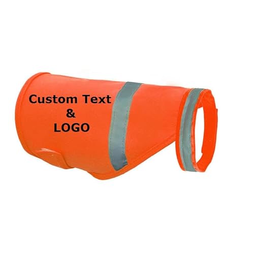 Muka Personalisierte Haustier-Sicherheitsweste, Hundekleidung, Bedruckt mit individuellem Text oder Logo Muka Personalisierte Haustier-Sicherheitsweste, Hundekleidung, Bedruckt mit individuellem Text oder Logo von Muka