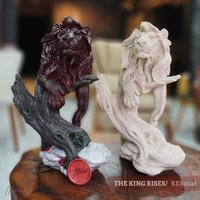 Der König Erhebt Sich | 11, 4 Zoll, Handgefertigte Dekoration, Dschungelstatue, Löwenskulptur, Tierbüste Mukemel Designs - Kes0048 von Mukemel