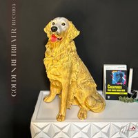 Golden Retriever | 21, 66 Zoll, Handgefertigte Statue, Hundehandwerk, Dekoration, Wohnkultur, Geburtstagsgeschenk, Mukemel Designs - Btc0105 von Mukemel
