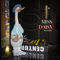 Miss Daisy | 11, 5 Zoll, Statue, Büste, Tier, Skulptur, Kunsthandwerk, Dekoration, Handgefertigt, Hinterhof Mukemel Designs - Btc0047 von Mukemel
