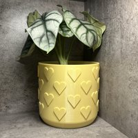 Mukkopf Iv - Herzchen Design/Topf Handgemachter Blumentopf Übertopf | Geschenkidee Blumendeko von MukkiKuhMuh