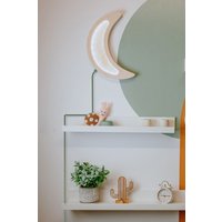 Mond Wandleuchte, Holz Kinderzimmer Deko, Babyzimmer Nachtlicht, Beleuchtung, Wandlampe, Babyparty Geschenk Aktiv von MulberryWorkshop