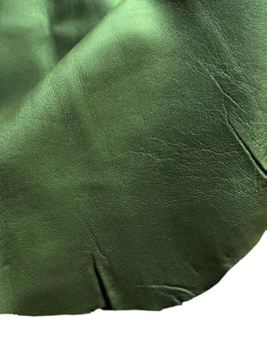 Hochwertiges Nappaleder, weiches Leder, ohne Flecken und Löcher, Olivgrün Hochwertiges Nappaleder, weiches Leder, ohne Flecken und Löcher, Olivgrün von Mulch Leather Co