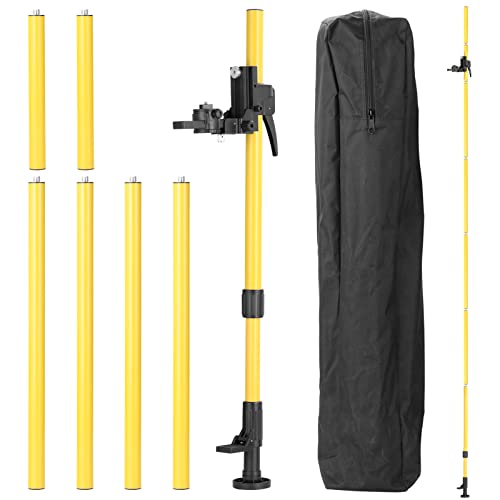 Mulcort Max 4.2m Height Adjustable Line Leveler Stand Bar Telescopic Bracket 1/4'' Thread Lift Extend Holder for Laser Level von Mulcort