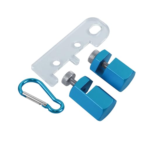 Treppenlehren-Set für Schreinerwinkel mit Halter und Karabiner, Sechskant-Flach-Schneidlehre aus Aluminiumlegierung, Holzverarbeitungs-Layout-Befestigungslehren-Set von Mulcort