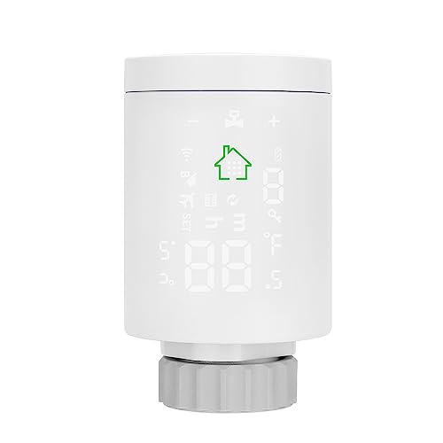 Tuya ZIGBEE3.0 Intelligenter Kühleraktuator Programmierbarer thermostatischer Kühlerventil Temperaturregler Sprachsteuerung über Alexa von Mulcort