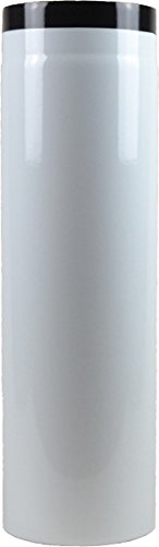 Muldenthal Ø 120 mm Ofenrohr Längenelement 750 mm emailliert Weiß von Muldenthaler Emaillierwerk GmbH