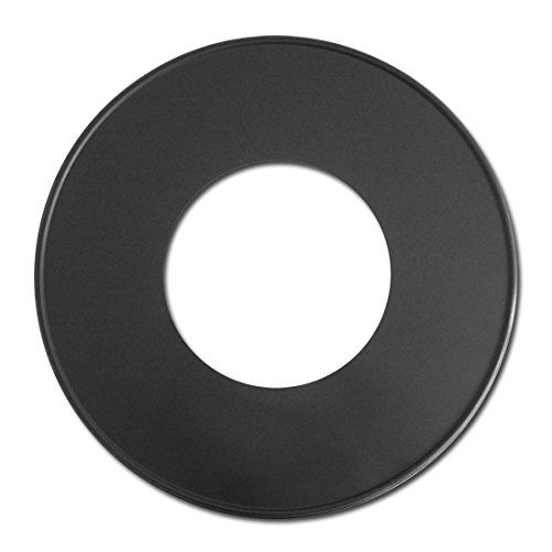 Rosette Wandrosette Ofenrohre Rauchrohre 9 cm breit DN 150 mm, Schwarz von Muldenthaler Emaillierwerk