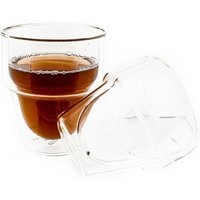 Dopplewandglas Hitzebeständig 250 ml für Latte Macchiato Tee Kaffee von Mulex