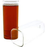 Glas Quadratische Glas Japanische Getränkebecher Borosilikatglas, Hitzebeständig 400 ml von Mulex