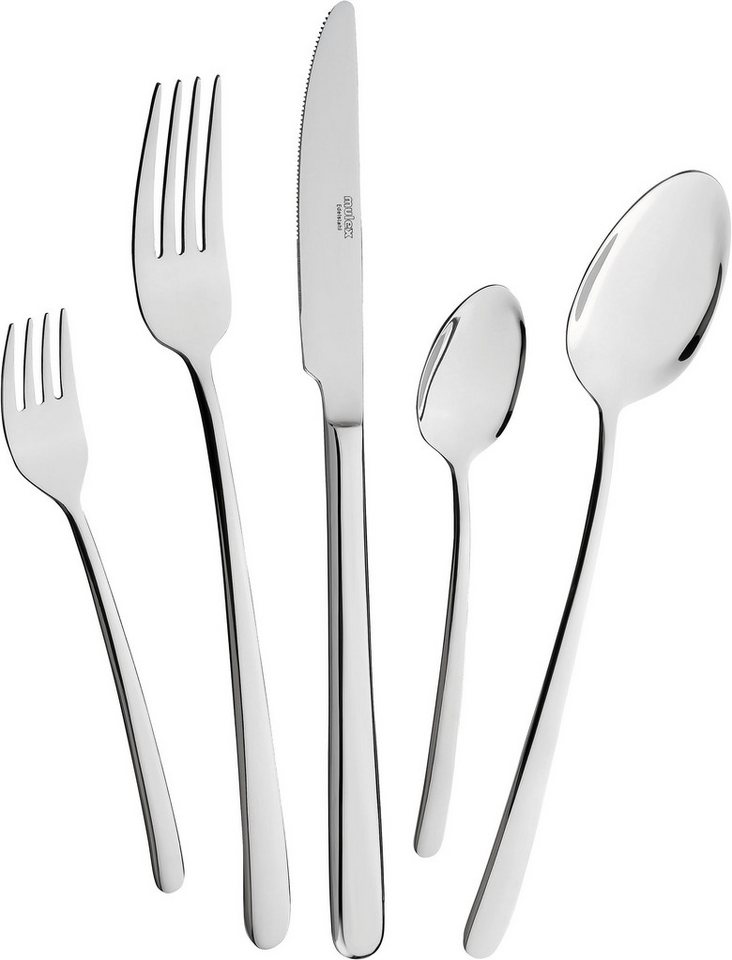 Mulex Besteck-Set Besteck Modica (30-tlg), 6 Personen, Chromstahl, ein Besteck von zeitloser Schönheit von Mulex