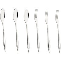 Mulex Besteck-Set "Mini Besteck bestehend aus 3x Löffeln und 3x Gabeln, hochglanzpoliert", (Set, 6 tlg.), praktisch für Camping, Picknick, Wandern - oder einfach für den Salat von Mulex