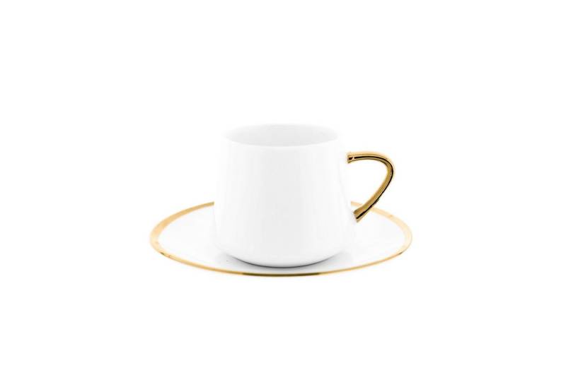 Mulex Espressotasse 12 Tlg. Set Mokkatassen mit Untertassen aus Porzellan 100 ml Mulex Espressotasse 12 Tlg. Set Mokkatassen mit Untertassen aus Porzellan 100 ml von Mulex