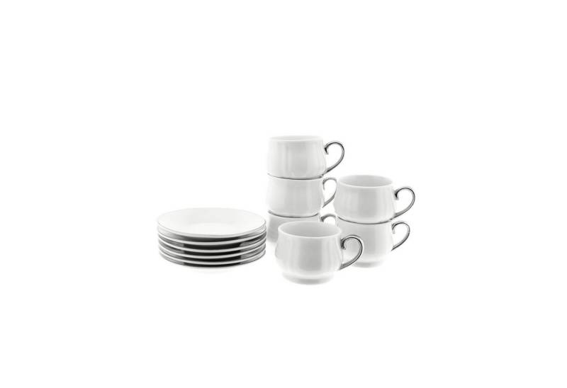 Mulex Kaffeeservice Edles Mokkatassen-Set aus feinem Porzellan 100ml – stilvoll & zeitlos von Mulex