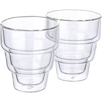 Mulex Latte-Macchiato-Glas "Mulex Gläser Set Denver" doppelwandiges Trinkglas ideal f. Kaffee, Cappuccino, Latte Macchiatto von Mulex