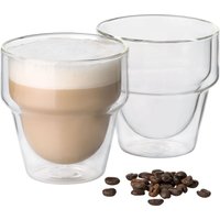 Mulex Latte-Macchiato-Glas "Mulex Gläser Set Duo Large" doppelwandiges Trinkglas ideal f. Kaffee, Cappuccino, Latte Macchiatto Mulex Latte-Macchiato-Glas "Mulex Gläser Set Duo Large" doppelwandiges Trinkglas ideal f. Kaffee, Cappuccino, Latte Macchiatto von Mulex