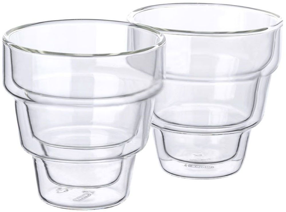 Mulex Latte-Macchiato-Glas Mulex Gläser Set Phoenix, Borosilikatglas, doppelwandiges Trinkglas f. Kaffee, Cappuccino, Latte Macchiatto, 2tlg Mulex Latte-Macchiato-Glas Mulex Gläser Set Phoenix, Borosilikatglas, doppelwandiges Trinkglas f. Kaffee, Cappuccino, Latte Macchiatto, 2tlg von Mulex