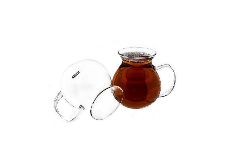 Mulex Teeglas 6-tlg Teegläser mit Henkel aus Borosilkatglas - 200 ml von Mulex