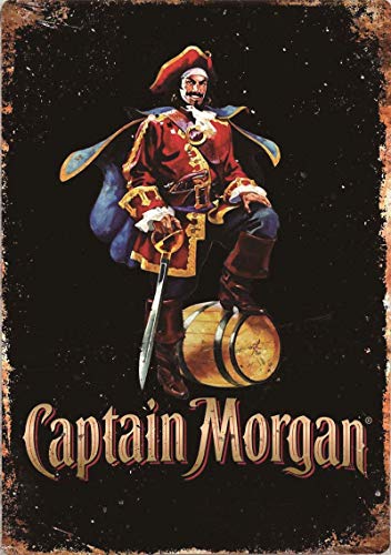 Captain Morgan Blechschilder Dekoration Retro Vintage Metall Stil Retro Poster Cafe Bar Movie Gift Bathrooms Garages von Mulica