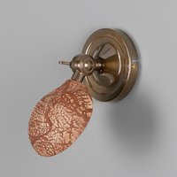 Coco Verstellbare Keramik Wandleuchte, Rote Eisen von MullanLighting
