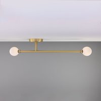 Gunning Double Globe Slim Badezimmer Deckenleuchte 71 cm, Ip44 von MullanLighting