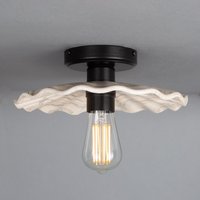 Kapok Marmorierte Keramik Deckenlampe 27cm Kapok Marmorierte Keramik Deckenlampe 27cm von MullanLighting