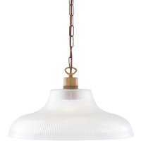 London Prismatic Eisenbahn Glas Pendelleuchte 15, 7 "' | 40 cm von MullanLighting