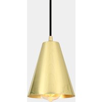 Moya Moderne Messing Kegel Pendelleuchte 14 cm von MullanLighting