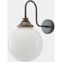 Pelagia Opal Globe Schwan-Hals-Wandleuchte 25 cm Ip44 von MullanLighting