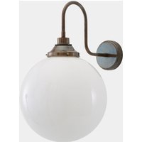 Pelagia Opal Globe Schwan Hals Wandleuchte 30 cm Ip44 von MullanLighting