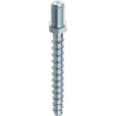 MULTI-MONTI-plus ST mit Ansatzgewinde Sechskantkopf St zn SW 10, 6x55mm/ 20mm von Multi-monti
