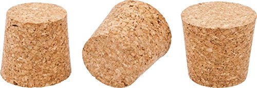 KORKEN aus NATURKORKEN STOPFEN für GÄRBALLON WEINBALLON FLASCHE 45/37mm KK45 von MultiDepot