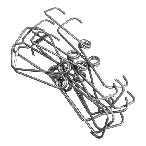 MultiDepot Universal Bügelverschlüsse 10 Stück, 12 x 3 cm, Metall, Silber, Schnalle, Glasdeckel, Deckel, Made in EU von MultiDepot