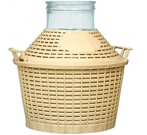WEITHALS GLASBALLON GÄRBALLON WEINBALLON GÄRFASS im Korb GLASFASS 15L NEU BS15 von MultiDepot