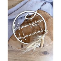 Türkranz Personalisiert Kommunion/Konfirmation Taufe Kranz Mit Namen Wanddekoration Türkranz Personalisiert Kommunion/Konfirmation Taufe Kranz Mit Namen Wanddekoration von MultiManufaktur