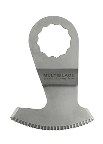 Multiblade SuperCut Segmentsägeblatt Sichel gerändelt (Kitt, harter Fensterkitt) MB182S von Multiblade