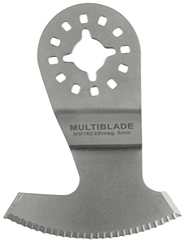 Multiblade Universell Segmentsägeblatt Sichel gerändelt (Kitt, harter Fensterkitt) MB182 von Multiblade
